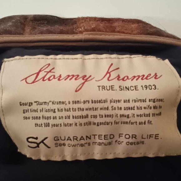 Wool cap with flannel lining 7-3/4", Original Stormy Kromer, Made in USA - Picture 2 of 6